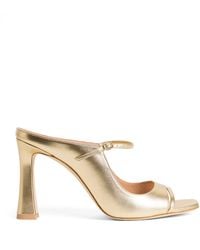 Malone Souliers - X Harrods Metallic Leather Rania Heeled Mules 90 - Lyst