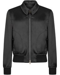 Tom Ford - Silk Reversible Bomber Jacket - Lyst