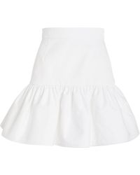 Patou - Ruffled Mini Skirt - Lyst