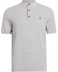 AllSaints - Organic Cotton Aubrey Polo Shirt - Lyst