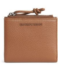 Emporio Armani - Leather Logo Bifold Wallet - Lyst