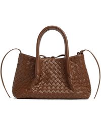 Bottega Veneta - Small Leather Pinacoteca Top-Handle Bag - Lyst