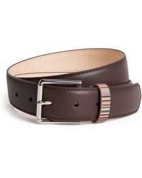 Paul Smith - Leather Stripe Loop Belt - Lyst