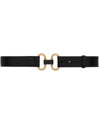 Saint Laurent - Leather Double Ring Belt - Lyst