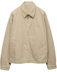 Prada - Old Denim Blouson Jacket - Lyst