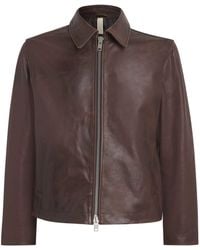 sunflower - Leather Zip-Up Jacket - Lyst