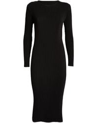 Issey Miyake - Hatching Pleats Midi Dress - Lyst