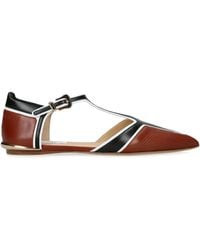 Gabriela Hearst - Leather Leya T-Bar Ballet Flats - Lyst
