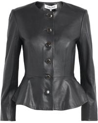 Veronica Beard - Lambskin Quinn Peplum Jacket - Lyst