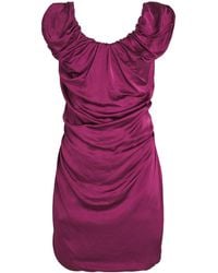 Vivienne Westwood - Satin Twisted Ginnie Mini Dress - Lyst