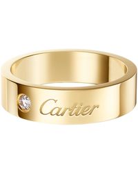 Cartier - And Diamond C De Wedding Ring - Lyst