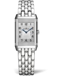 Jaeger-lecoultre - Small Stainless Steel And Diamond Reverso Classic Duetto Watch 21mm - Lyst