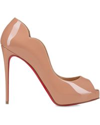 Christian Louboutin - Hot Chick Alta Patent Leather Peep Toe Pumps 100 - Lyst