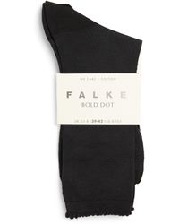 FALKE - Organic Cotton-Blend Bold Dot Socks - Lyst