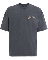 Amiri - Cotton Dragon Logo Oversized T-Shirt - Lyst