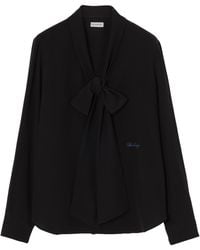 Burberry - Silk Scarf Blouse - Lyst