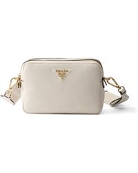 Prada - Small Leather Cross-Body Bag - Lyst
