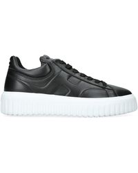 Hogan - Leather H-Stripes Tread Sneakers - Lyst