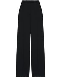 McQueen - Wool High-Waisted Trousers - Lyst