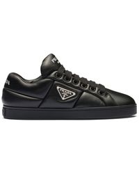 Prada - Nappa Leather Padded Sneakers - Lyst