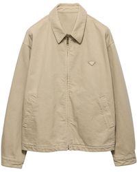 Prada - Old Denim Blouson Jacket - Lyst