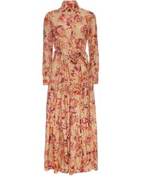 La DoubleJ - Floral Print Bellini Maxi Dress - Lyst
