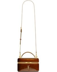 Saint Laurent - Mini Patent Leather Gaby Top-Handle Bag - Lyst