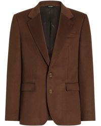 Dolce & Gabbana - Cashmere Single-Breasted Blazer - Lyst