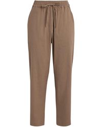 Fabiana Filippi - Linen-Blend Tapered Trousers - Lyst