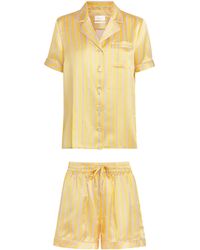 Harrods - Silk Stripe Short Pyjama Set - Lyst