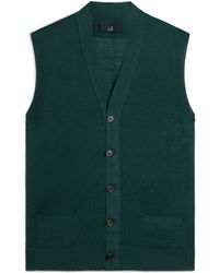 dunhill - Linen-Cashmere Sweater Vest - Lyst