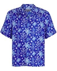 Vilebrequin - Silk X-Ray Turtle Print Charli Shirt - Lyst