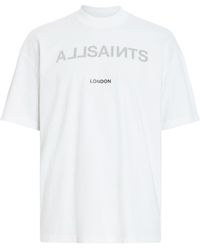 AllSaints - Organic Cotton Cutout T-shirt - Lyst