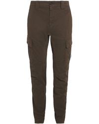 C.P. Company - Stretch-Cotton Sateen Cargo Trousers - Lyst