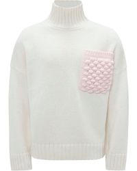 JW Anderson - Pocket-detail Popcorn Sweater - Lyst