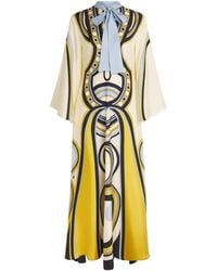 La DoubleJ - Silk Magnifico Maxi Dress - Lyst