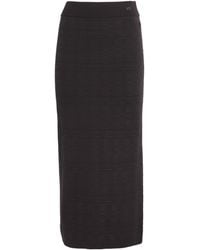 Agnona - Wool-Blend Midi Skirt - Lyst