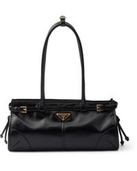 Prada - Medium Leather Bonnie Shoulder Bag - Lyst
