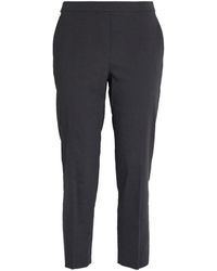 Theory - Linen-blend Cropped Treeca Trousers - Lyst