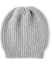 Brunello Cucinelli - Cashmere-Silk Sequinned Beanie - Lyst
