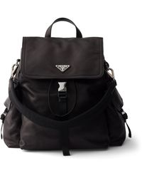 Prada - Explore Leather Backpack - Lyst