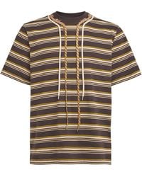Craig Green - Cotton Stripe Trek-Lace T-Shirt - Lyst