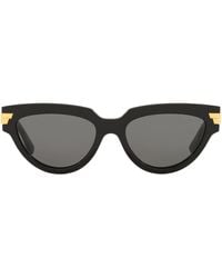 Bottega Veneta - Round Sunglasses - Lyst