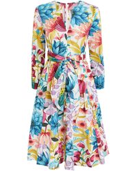 MAX&Co. - Cotton Floral Print Mini Dress - Lyst