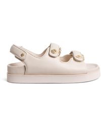 Maje - Faux Leather Clover Sandals - Lyst