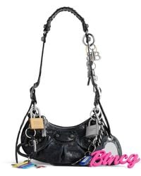 Balenciaga - Leather Le Cagole Charm Shoulder Bag - Lyst