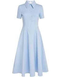 Emilia Wickstead - Denim Jody Midi Dress - Lyst