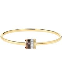 Boucheron - Large Mixed And Diamond Quatre Classique Bracelet - Lyst