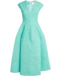 ROKSANDA - V-Neck Kova Midi Dress - Lyst