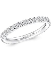 Graff - White Gold And Diamond Eternity Ring - Lyst